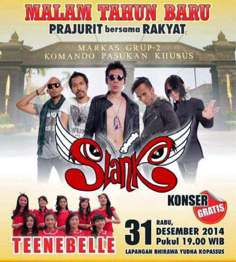 Konser Gratis Slank di Malam Tahun Baru 2014 Slank