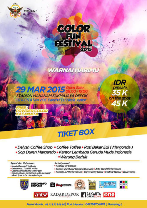 Festival Color Fun di Depok Color Fun Festival 2015