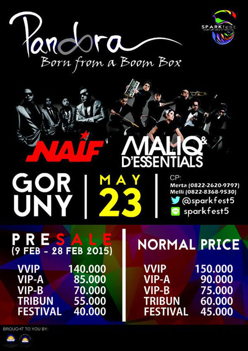 Naif & Maliq n D'Essentials di Pensi Sparkfest Yogyakarta Acara-Pensi-SPARKFEST2