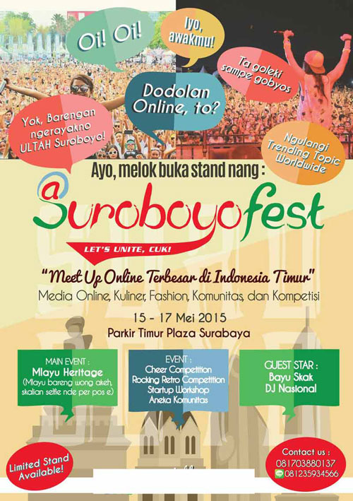 Acara Menarik di Ultah Kota Surabaya Suroboyo_Fest2