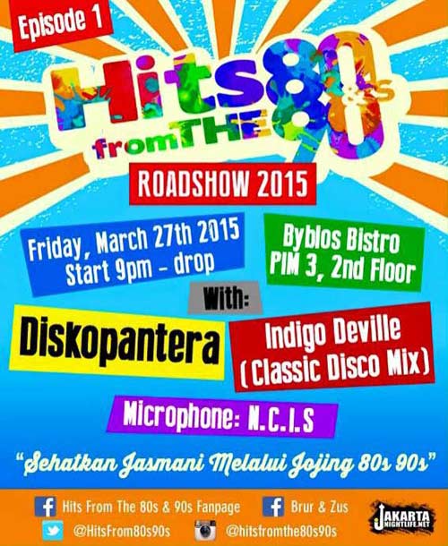 The 80's & 90's Roadshow 2015 hits80-90_1