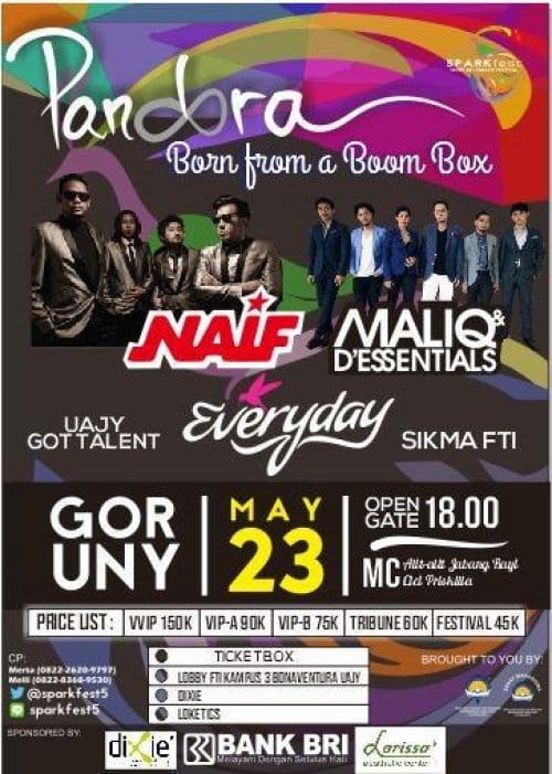 Atma Jaya Yogya Gelar Sparkfest5 2015 pandora