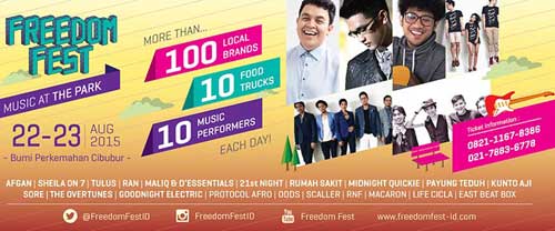 Ada Tulus, RAN, dan Afgan di Freedom Fest 2015 FreedomFest2