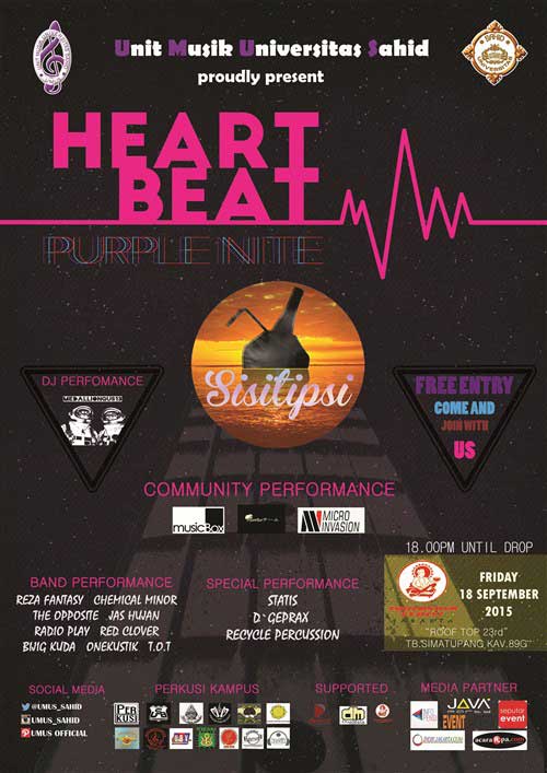 Hiburan Gratis, Heart Beat "Purple Night" Hiburan-Gratis,-Heart-Beat-Purple-Night2