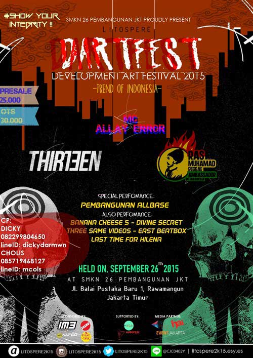 Thirteen Bintang Tamu di DARTFEST 2015 Thirteen-Bintang-Tamu-di-DARTFEST-2015_2