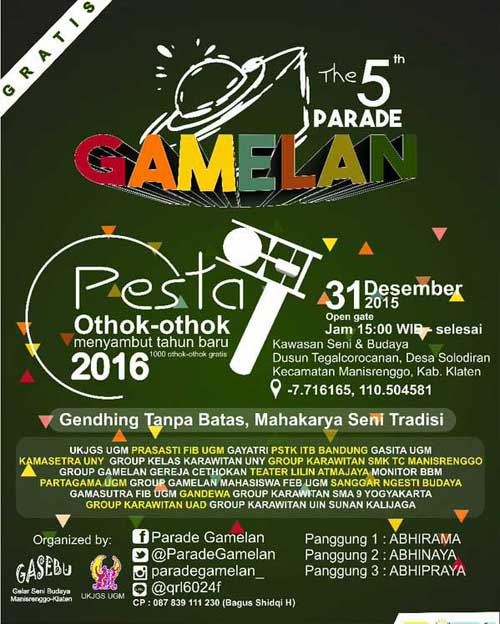 Parade Gamelan Sambut Tahun Baru 2016 di Klaten Parade-Gamelan-Sambut-Tahun-Baru-2016-di-Klaten_2