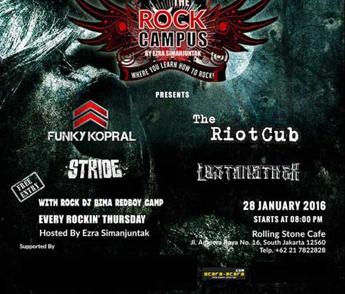 Kamis Malam Belum Punya Acara? Jangan Bete. Ayo ke Konser The Rock Campus Acara-The-Rock-Campus-28-Januari-2016_2