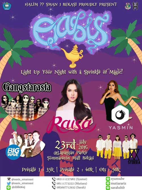 Semarak OASIS 2016 Bersama Raisa & DJ Yasmin OASIS-2016_2