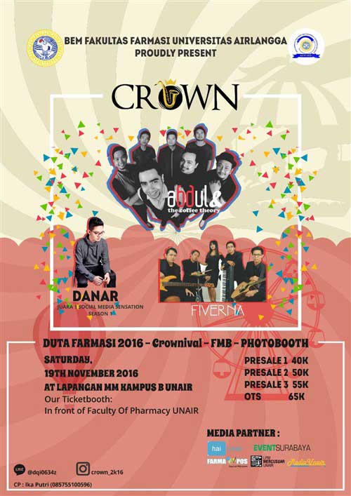 Crown 2016 With Abdul & The Coffee Theory di Unair Surabaya crown-2016-with-abdul-the-coffee-theory-di-unair-surabaya_2