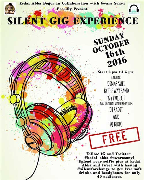 Silent Gig Experience 2016 Diramaikan Oleh By The Way Band & 374 Project silent-gig-experience-2016-diramaikan-oleh-by-the-way-band-374-project_2