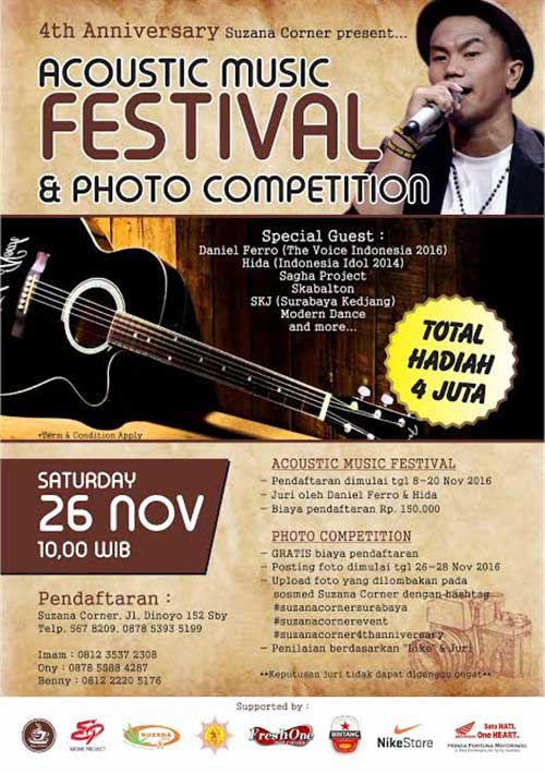 4th Anniversary Suzana Corner Gelar Acoustic Music Festival & Photo Competition 4th-anniversary-suzana-corner-gelar-acoustic-music-festival-photo-competition_2