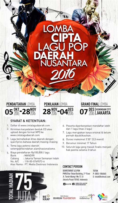 Ikuti Lomba Cipta Lagu Pop Daerah Nusantara 2016 ikuti-lomba-cipta-lagu-pop-daerah-nusantara-2016_2
