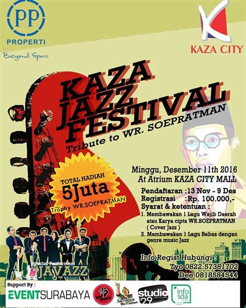 Kaza Jazz Festival "Tribute to WR. Soepratman" di Atrium Kaza City Mall, Surabaya kaza-jazz-festival-tribute-to-wr-soepratman-di-atrium-kaza-city-mall-surabaya_2