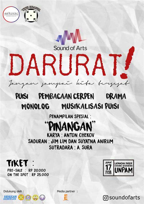 DARURAT, Jangan Sampai Kita Tersesat di Sound of Art DARURAT Jangan Sampai Kita Tersesat di Sound of Art 2