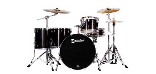 5 Drum Set Modern Terbaik untuk Drummer Pemula 5. PREMIER Birch Shell Drum Kit APK Series Rock Kit Black Lacquer