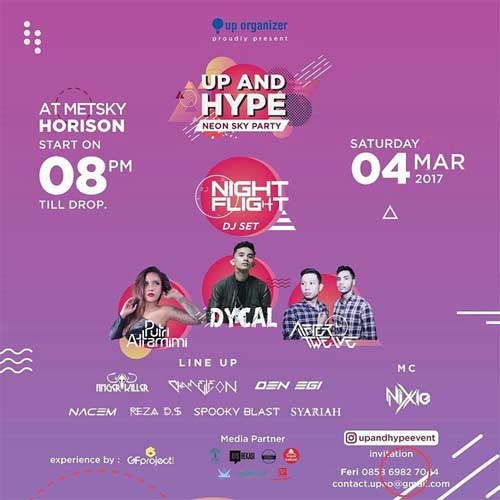 Aksi FDJ Putri Attamimi di Neon Sky Party Aksi FDJ Putri Attamimi di Neon Sky Party 2