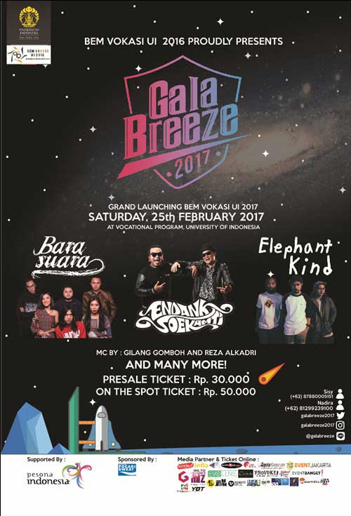Bara Suara & Endank Soekamti Hibur Closing Ceremony GALABREEZE 2017 Bara Suara Endank Soekamti Hibur Closing Ceremony GALABREEZE 2017 2