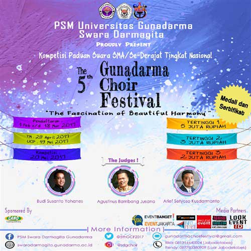 Bersiaplah! Ikuti The 5th Gunadarma Choir Festival! Bersiaplah Ikuti The 5th Gunadarma Choir Festival 2