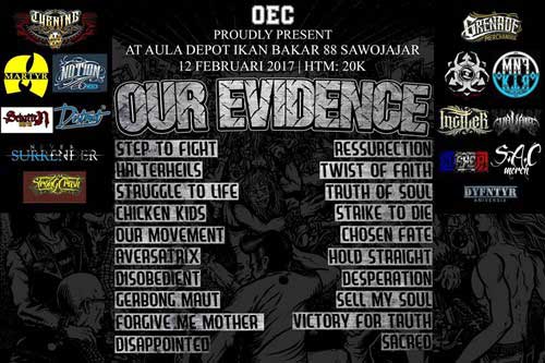 Konser Musik Our Evidence di Sawojajar, Malang Konser Musik Our Evidence di Sawojajar Malang 2