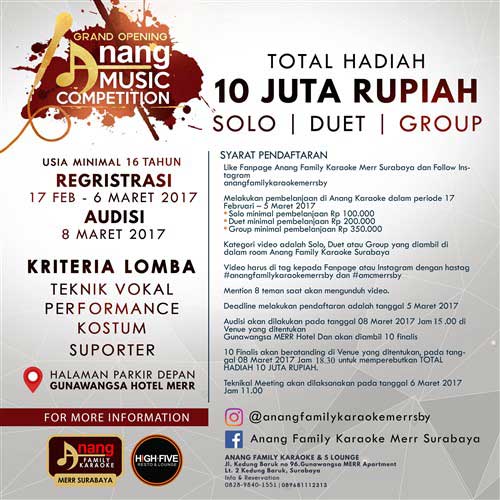 Rebut Hadiah Jutaan Rupiah di Anang Music Competition Rebut Hadiah Jutaan Rupiah di Anang Music Competition 2