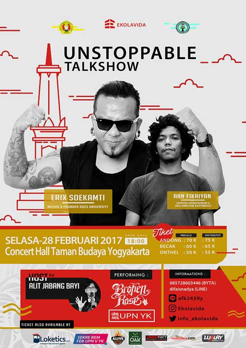 Talkshow Kreatif Bersama Erix Soekamti di Unstoppable Talkshow Kreatif Bersama Erix Soekamti di Unstoppable 2