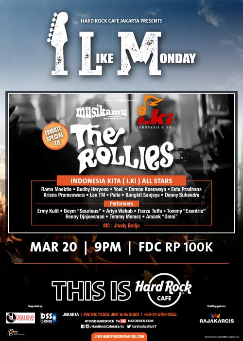 I Like Monday Tribute To The Rollies di Hard Rock Cafe I Like Monday Tribute To The Rollies di Hard Rock Cafe 2