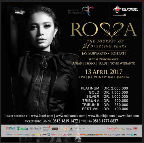 Konser Rossa "The Journey of 21 Dazzling Years" Konser Rosa The Journey of 21 Dazzling Years