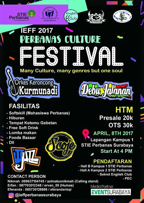 Many Culture, Many Genres but One Soul di Perbanas Culture Festival 2017 Perbanas Culture Festival 2017