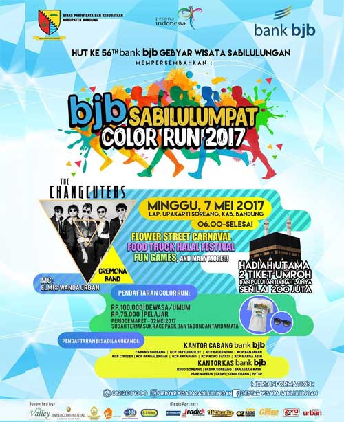 The Changcuters Ramaikan BJB Sabilulumpat Color Run The Changcuters Ramaikan BJB Sabilulumpat Color Run