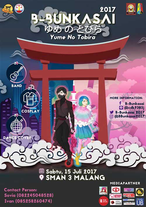 B-Bunkasai 2017 Gelar Kompetisi Musik, Cosplay & Dance Cover B-Bunkasai 2017