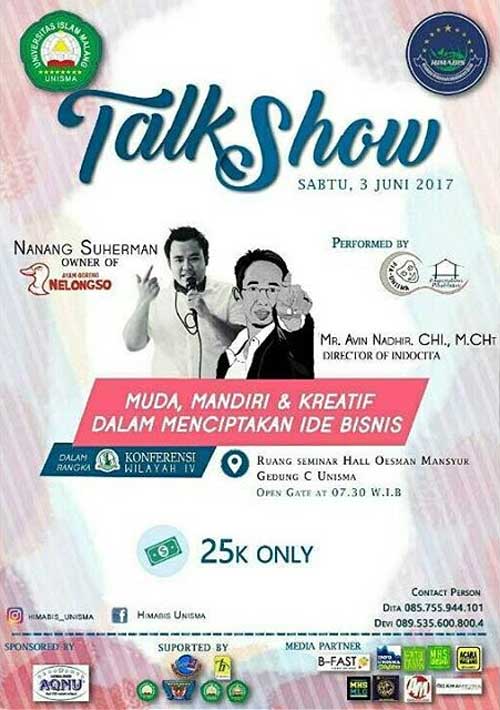 BSO Melody Paseban Ramaikan Talkshow Entrepreneur Talkshow Entrepreneur