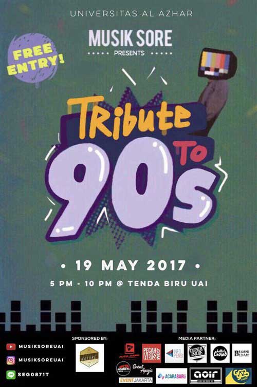 Musik Sore Tribute To 90’s di Tenda Biru Musik Sore Tribute To 90’s