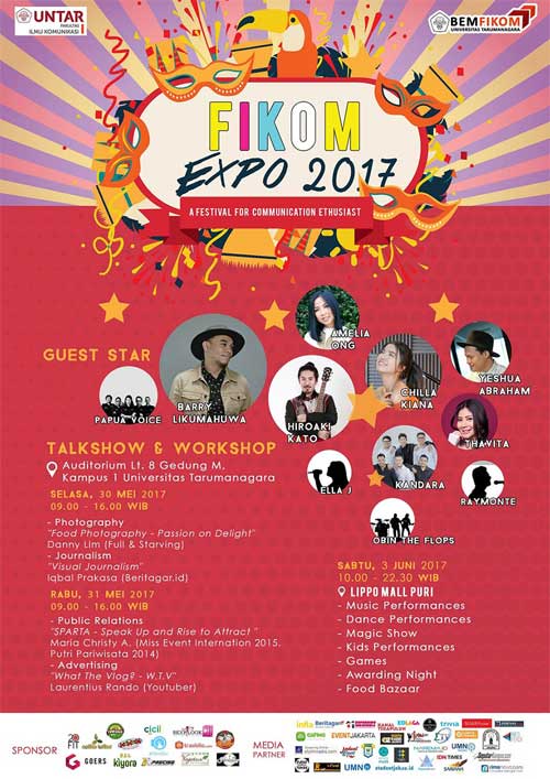 Nikmati Aksi Bintang Tamu & Tambah Wawasanmu di FIKOM Expo 2017 FIKOM Expo 2017