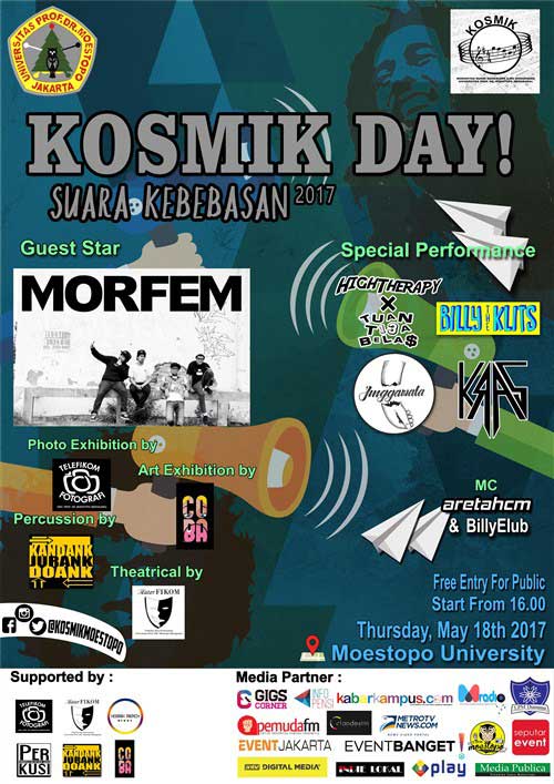Perkusi Kandank Jurank Doang Ramaikan Kosmik Day! 2017 Kosmik Day! 2017