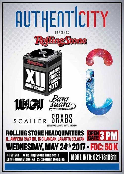 The Sigit Tampil di Rolling Stone Headquarters Rolling Stone XII Anniversary Editor’s Choice Awards 2017