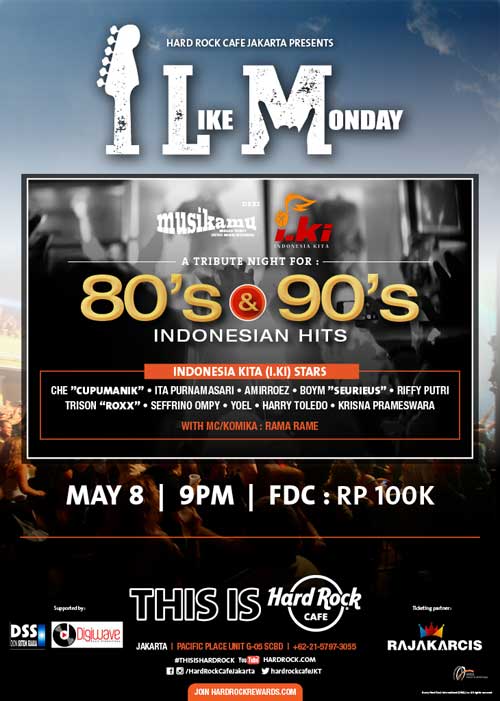 Tribute For 80's & 90's Indonesian Hits di I Like Monday I Like Monday