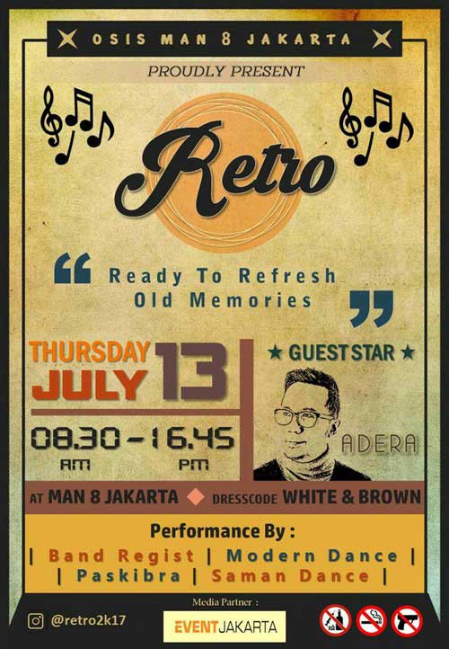 Adera Bintang Tamu di RETRO Ready to Refresh Old Memories