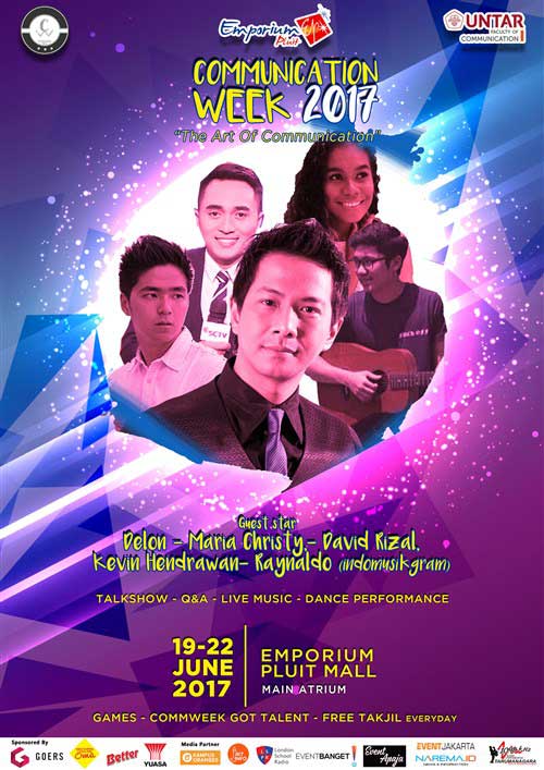 Delon Bintang Tamu Communication Week 2017 Communication Week 2017