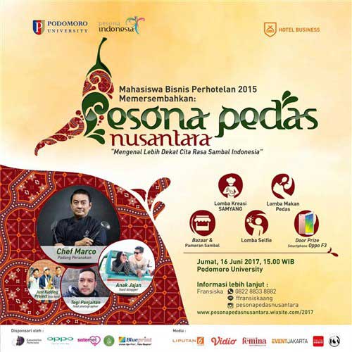 Just Kidding Project Ramaikan Pesona Pedas Nusantara Pesona Pedas Nusantara