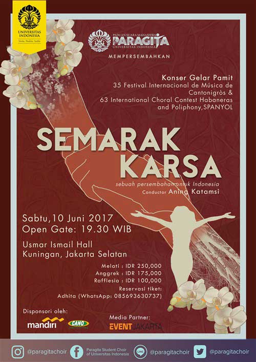 Konser Gelar Pamit Semarak Karsa Persembahan Paragita Konser Gelar Pamit Semarak Karsa