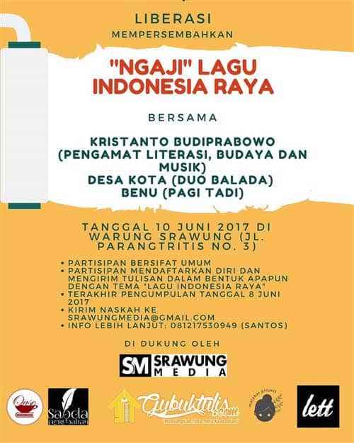 "Ngaji" Lagu Indonesia Raya Bersama Liberasi Ngaji Lagu Indonesia Raya