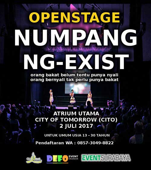 Numpang Ng-Exist di OPENSTAGE OPENSTAGE