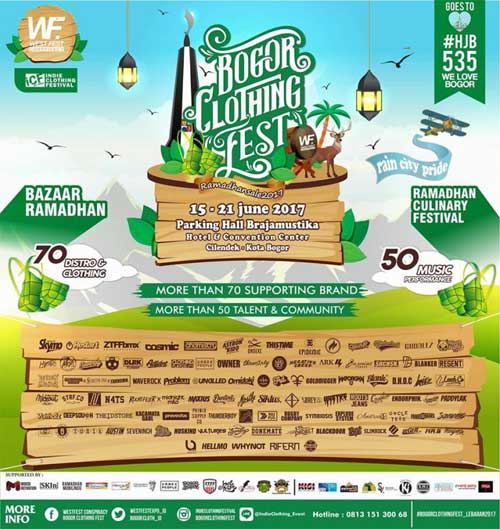 Rocket Rockers Tampil di Bogor Clothing Fest 2017 Bogor Clothing Fest 2017