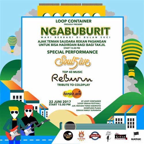 Soul5ive Manggung di Ngabuburit Mari Berbagi di Bulan Suci Ngabuburit Mari Berbagi di Bulan Suci
