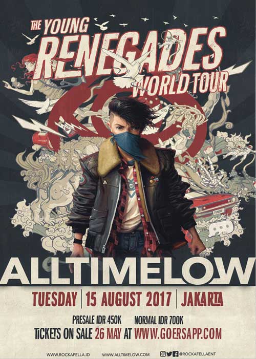 Tur All Time Low di GBK Senayan Jakarta All Time Low