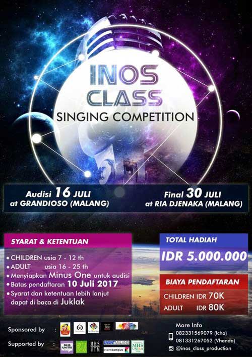 Yuk Ikut INOS Class Singing Competition! INOS Class Singing Competition