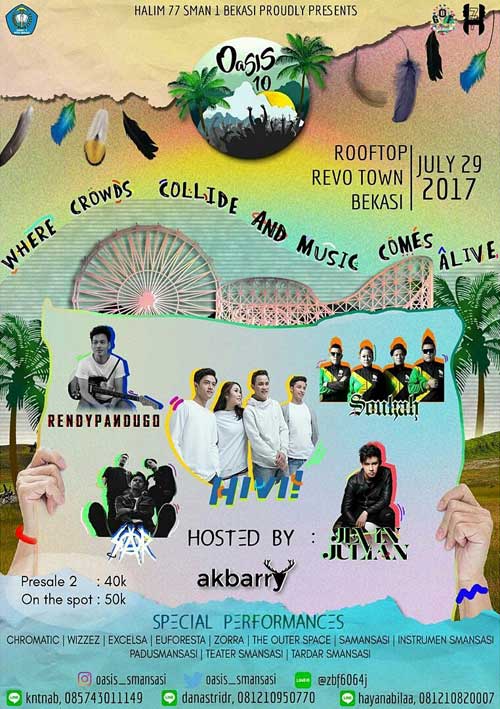 Hivi! & Souljah Meriahkan OASIS SMAN 1 Bekasi Pensi OASIS SMAN 1 Bekasi