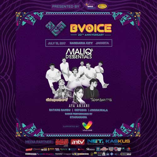 Maliq N D’Essentials Bintang Tamu BVoice Radio 20th Anniversary BVoice Radio 20th Anniversary