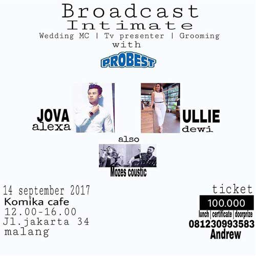 Mozes Coustic Ramaikan Broadcast Intimate with Probest Broadcast Intimate with Probest