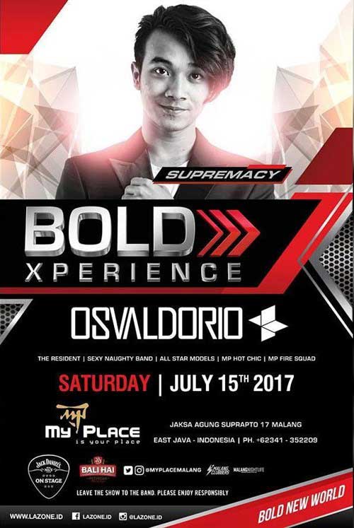 Osvaldorio Tampil di BOLD Experience BOLD Experience